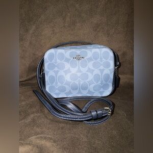 Coach Light Blue Signature Crossbody Bag